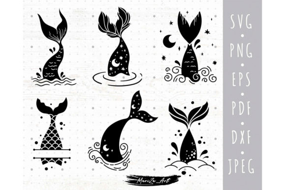 Download Little Mermaid Tail SVG Bundle - Mermaid Collection