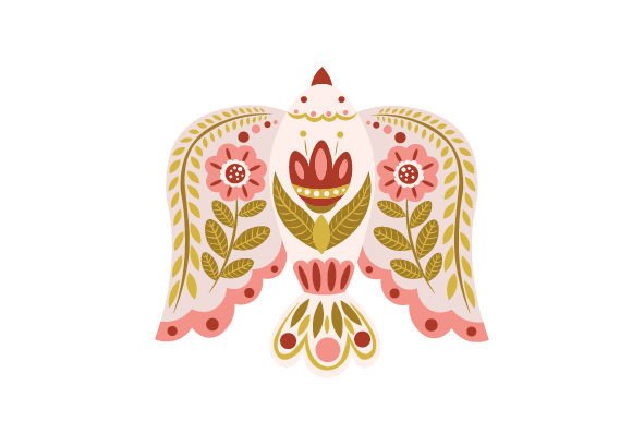 Download Spring Bird, Folk Art Style - Spring bird Collection