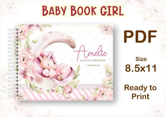 Download Baby Book Girl - Unicorn - Baby book Collection